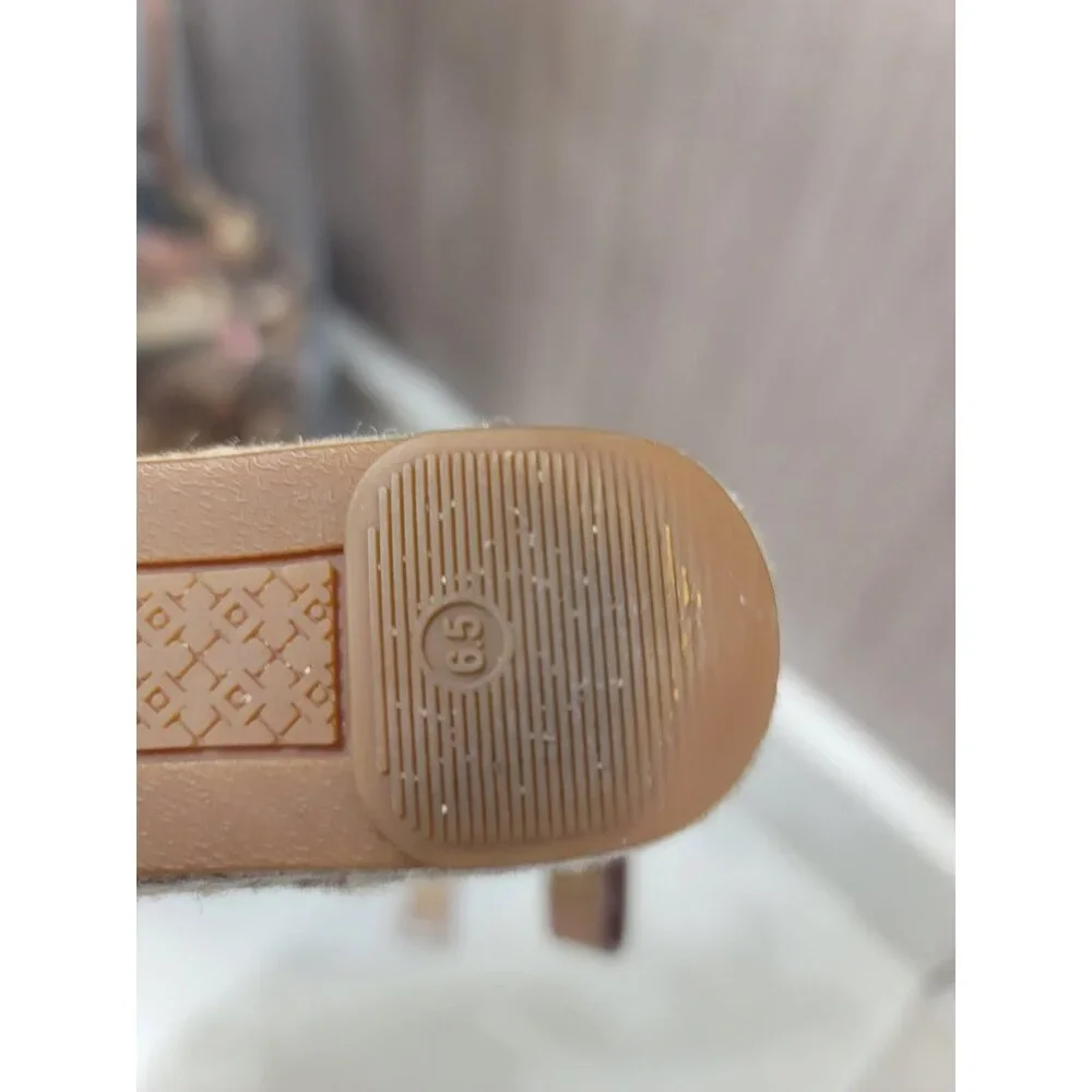 Tory Burch Blush Pink Leather Espadrille Sandals - Picture 7 of 7